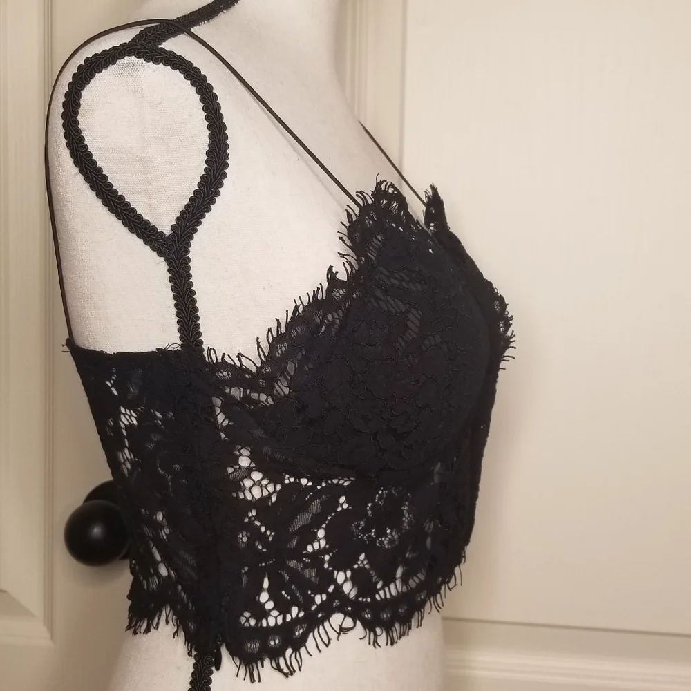 SHEIN Black Lace Bralette - Picture 4 of 7